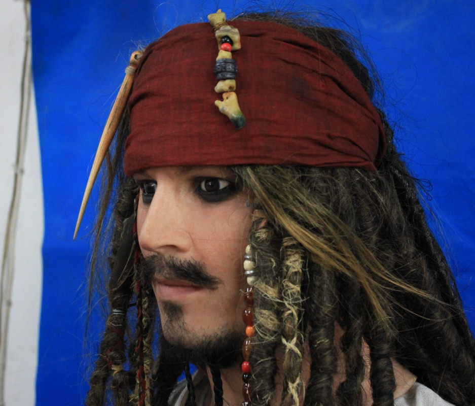 Pirate of the Caribbean lifesize silicone display mannequin Pirate of the Caribbean lifesize silicone display mannequin