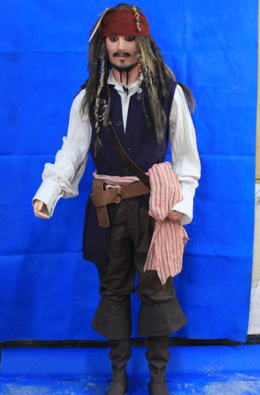 Pirate of the Caribbean lifesize silicone display mannequin Pirate of the Caribbean lifesize silicone display mannequin