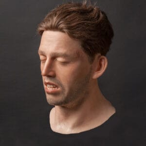 MSH923 Male silicone head - three-quarter view
