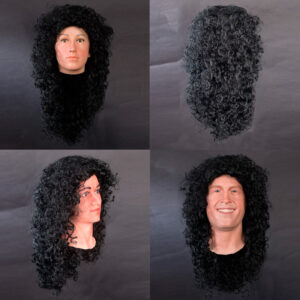 wig on display mannequin head