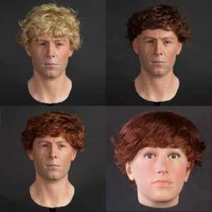 wig on display mannequin head