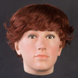 wig on display mannequin head