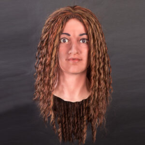 wig on display mannequin head