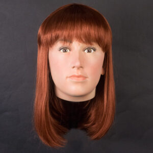 wig on display mannequin head