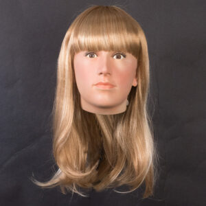 wig on display mannequin head