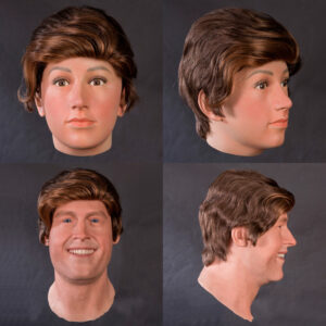 wig on display mannequin head