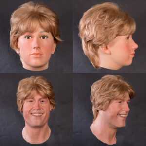 wig on display mannequin head