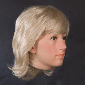 wig on display mannequin head