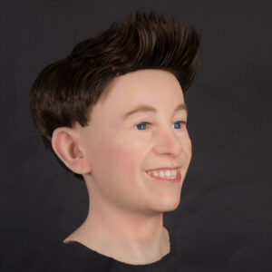 wig on display mannequin head