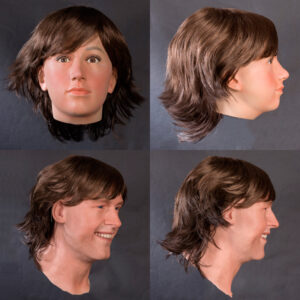 wig on display mannequin head