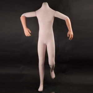 Spezielle Flexarme für die T-förmige Position der Schaufensterpuppe