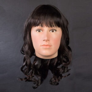 wig on display mannequin head