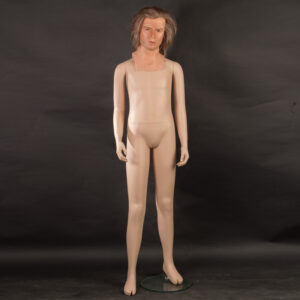 Historical size / teenage display mannequin with silicone head