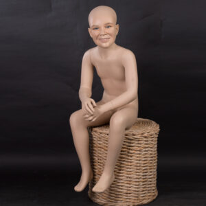 seated child display mannequin