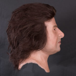 Realistic male silicone head for display mannequins