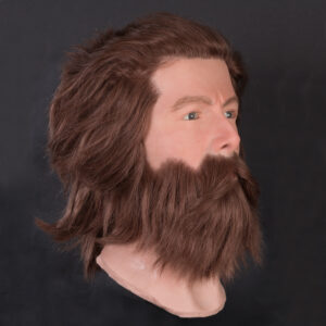 Realistic male silicone head for display mannequins