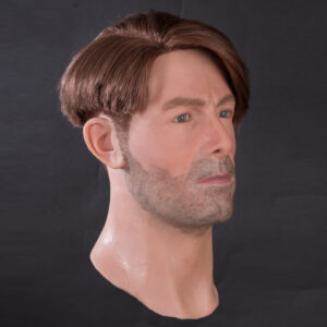 male silicone display mannequin head