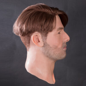 male silicone display mannequin head