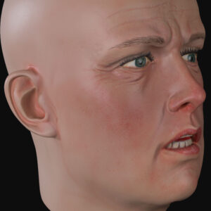 Airbrushed vrouwelijk etalagepophoofd