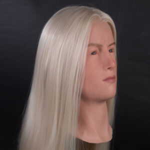 Teenage girl silicone display head