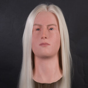 Teenage girl silicone display head
