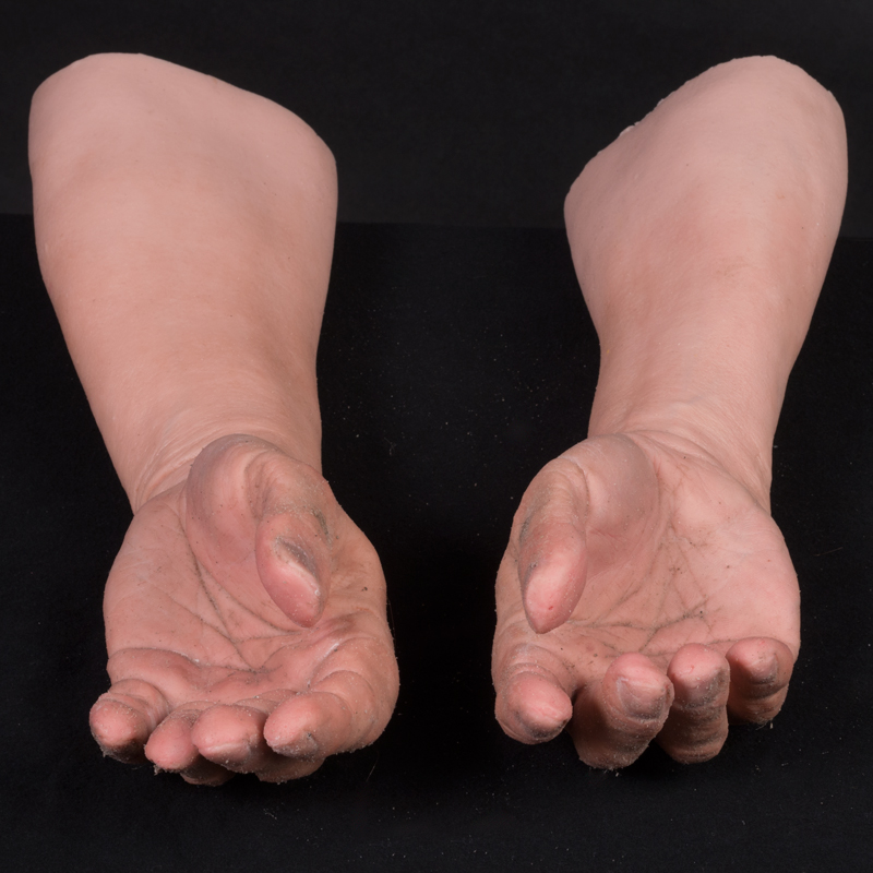 Heren siliconen handen met zand (Maat L | Europees)