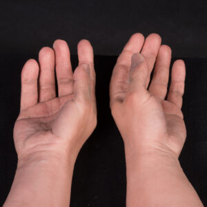 Heren siliconen handen met zand (Maat L | Europees)