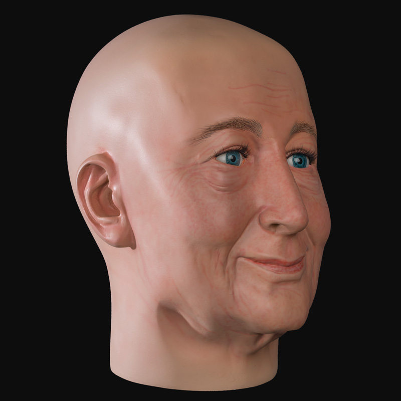 Realistic airbrushed womens display mannequin head