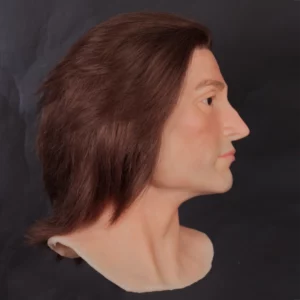 Realistic male silicone display head