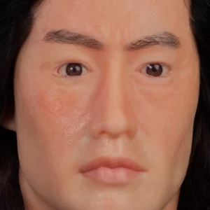 Realistisch mannelijk Aziatisch siliconen displayhoofd