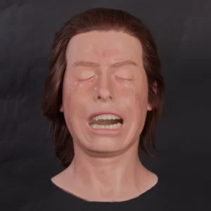 Wailing teenager silicone display head