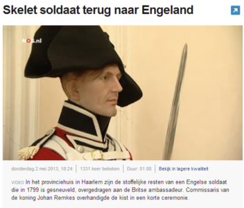 English Coldstream Guards soldier 1799
