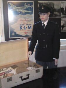 Mannequin at customs diorama display