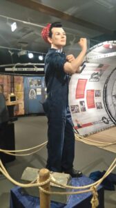Rosie the Riveter mannequin at Bevrijdingmuseum