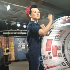Rosie the Riveter mannequin at Bevrijdingmuseum