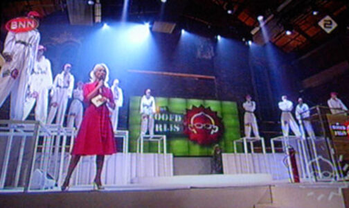 Display mannequins at tv show BNN - De Hoofdprijs