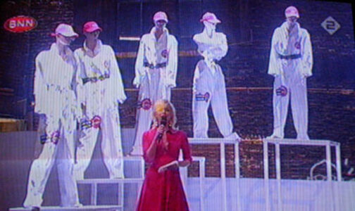 Display mannequins at tv show BNN - De Hoofdprijs