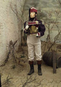 Military display  mannequins at Fort Kijkduin
