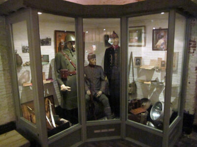Military display  mannequins at Fort Kijkduin