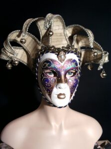 Artwork on head-shoulder lady