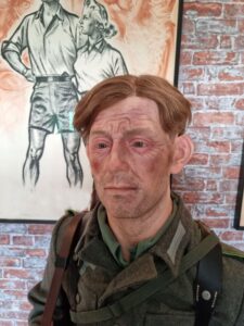 Exhausted German WWII-soldier
