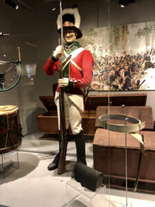 Norwegian military uniform on realistic museum mannequin; Glomdalsmuseet Norwegian military uniform on realistic museum mannequin