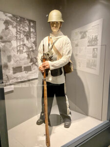 Norwegian military winter uniform on realistic museum mannequin; Glomdalsmuseet Norwegian military winter uniform on realistic museum mannequin; Glomdalsmuseet
