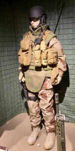 Norwegian military combat uniform on realistic museum mannequin; Glomdalsmuseet Norwegian military combat uniform on realistic museum mannequin; Glomdalsmuseet