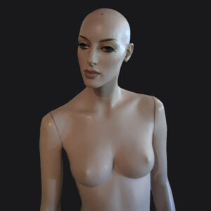 Customized female display mannequin for fashion exposition