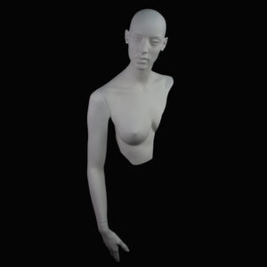 Customized female display mannequin for fashion exposition