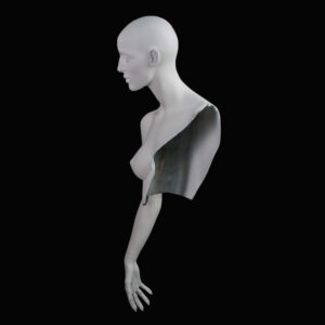 Customized female display mannequin for fashion exposition