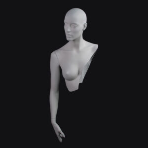 Customized female display mannequin for fashion exposition