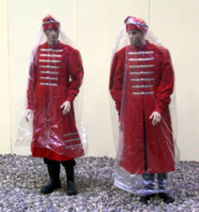Display mannequins at Holland Flowers Festival