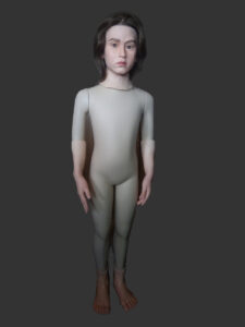 Look-alike silicone display head of  Karl Fredrik Malakias Andersson